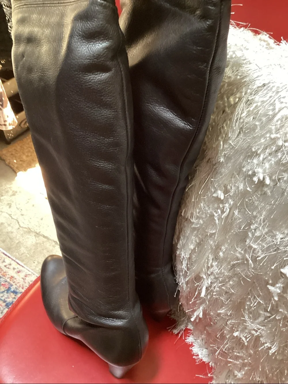 La CANADIENNE Black Over-the-Knee Leather Boots